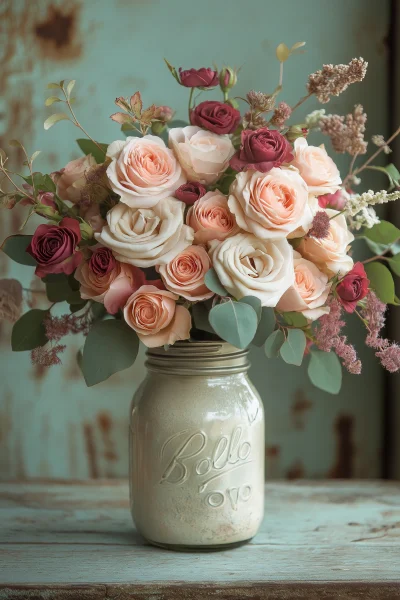 Mason Jar Bouquet