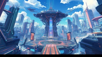 Futuristic City Scene