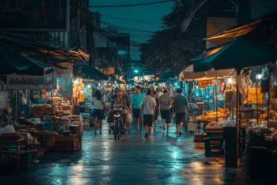 Busy Night Market