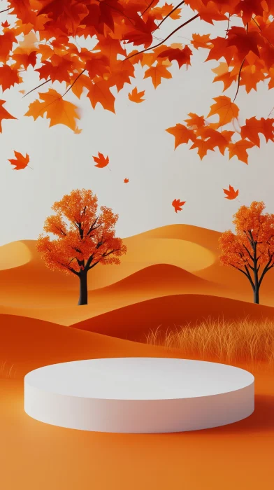 Autumn Landscape Illustration