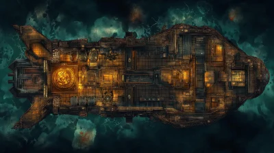 Space Freighter Dungeon Map