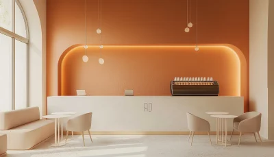 Minimalist Coffee Shop Interior