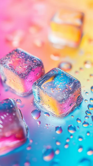 Colorful Ice Cubes