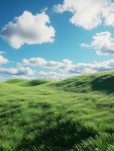 Vibrant Hilltop Scene