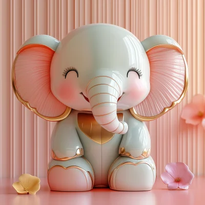 Cute 3D Elephant