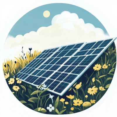 Inspiring Solar Panel Illustration