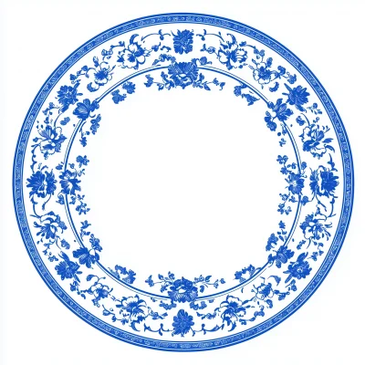 Blue and White Porcelain Pattern