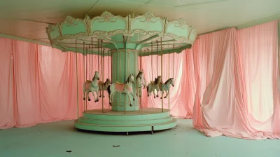 Old Light Green Carousel