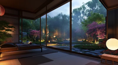 Tranquil Japanese Bedroom