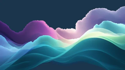 Colorful Lines in Clouds