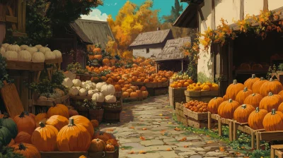 Anime Style Pumpkin Patch