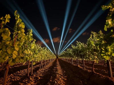 Vineyard Night Lights