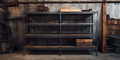 Rustic Garage Shelving