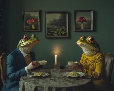 Surreal Candlelit Dinner