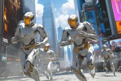 Futuristic City Soldiers