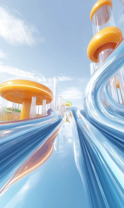 Futuristic Water Amusement Park