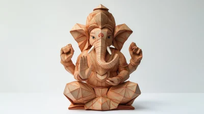 Hyper Realistic Origami Ganesha