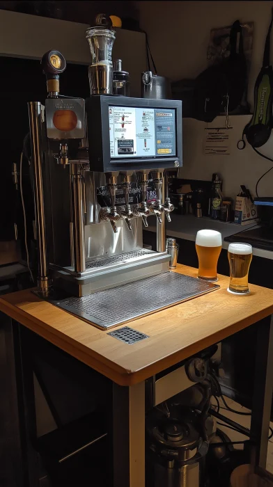 Draft Beer Machine on Table