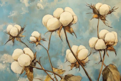 Cotton Bolls Close-Up