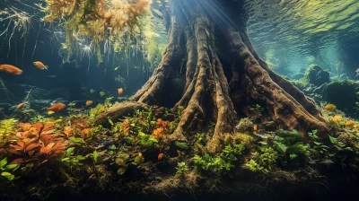 Submerged Tree Trunk