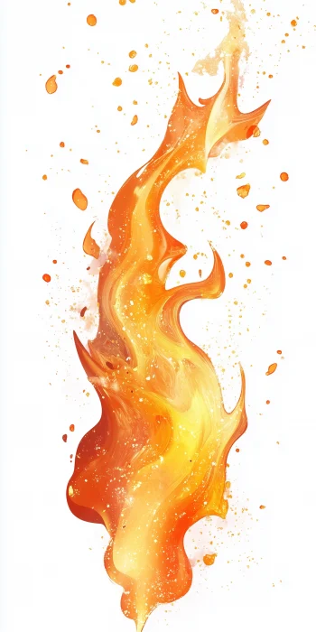 Realistic Bursting Flame