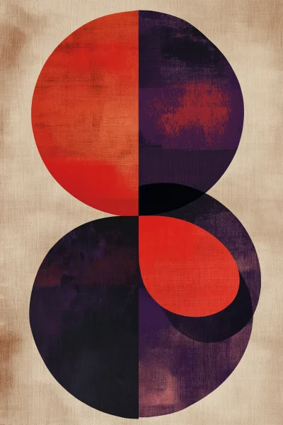 Mid Century Scandinavian Abstract