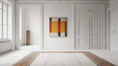 Minimalistic Interior with Rotko Painting