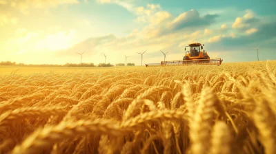 Harvesting Wheat in China