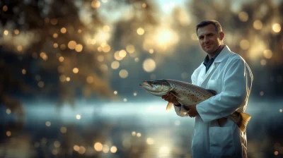 Scientist with Catch