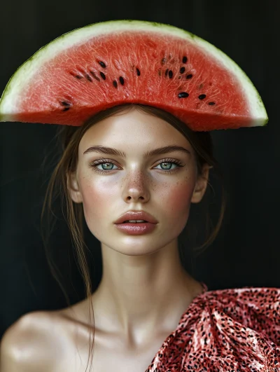 Fashionable Watermelon Helmet Model