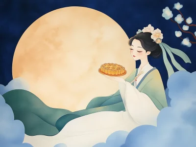 Chang’e Flying to the Moon