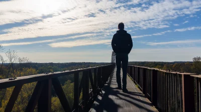 Standing on a High Bridge