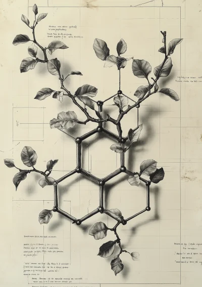 Intricate LSD Molecule Etching