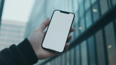 Blank iPhone 15 Pro Screen