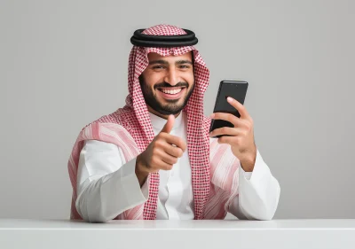 Smiling Saudi Man