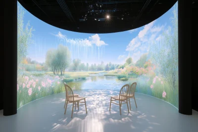 Immersive Monet Garden Experience