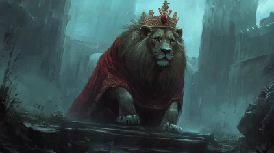 Lion Crown Christian Concept Art