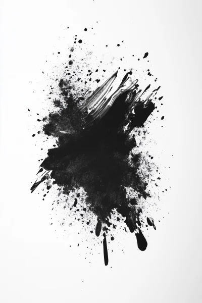 Stylized Minimal Ink Splatter