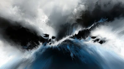 Abstract Ocean Turmoil