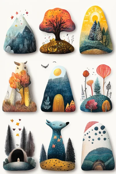 Autumn Stickers Set