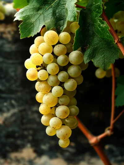 Bunch of White Grapes