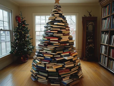 Book Christmas Tree