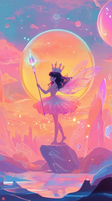 Mystical Fairy Silhouette