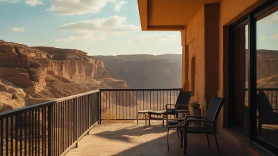 Desert View from a Balcony