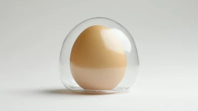 Egg in Transparent Cover