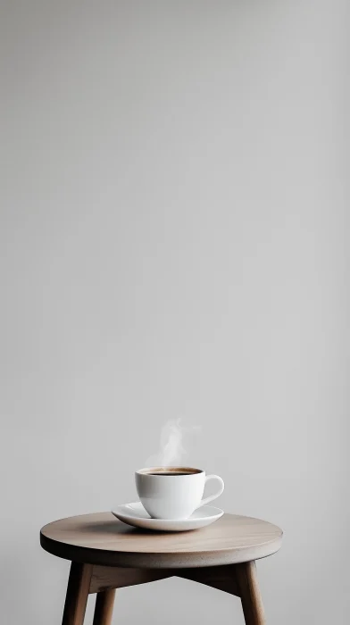 Minimalist Coffee Moment