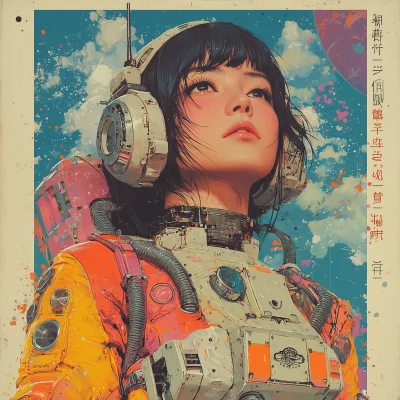 Vintage Cyberpunk Album Cover