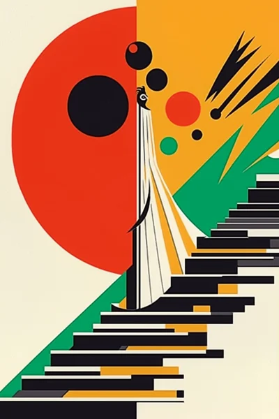 Bauhaus Mid Century Poster Design