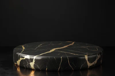 Luxury Black Marble Podium