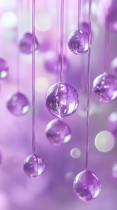 Elegant Purple Balls Pattern